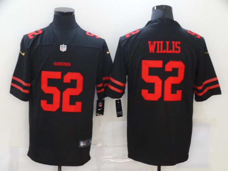 Men San Francisco 49ers 52 Willis Black Nike Vapor Untouchable Limited 2020 NFL Nike Jerseys